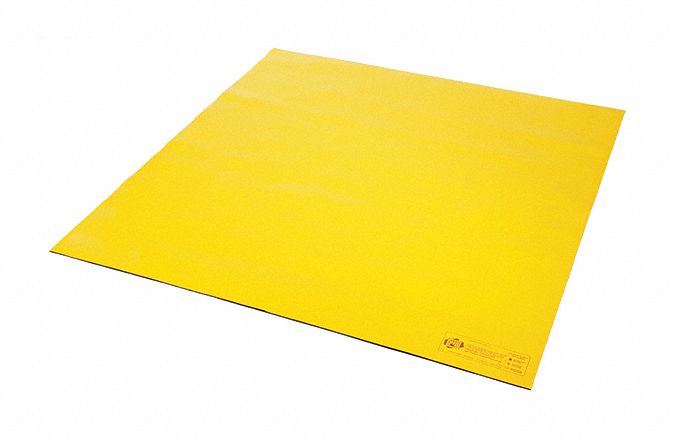 JOINT DE COUVERCLE DE DRAIN, 54 PO X 54 PO, URÉTHANE, VINYLE, 0 ° F - 160 ° F, NOIR/JAUNE