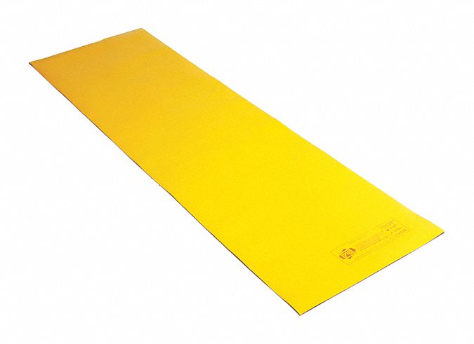 JOINT DE COUVERCLE DE DRAIN, 60 PO X 18 PO, URÉTHANE, VINYLE, 0 ° F - 160 ° F, NOIR/JAUNE