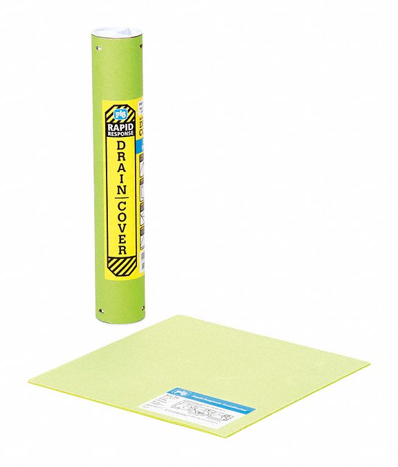 JOINT DE COUVERCLE DE DRAIN, 15 PO X 15 PO, POLYPROPYLÈNE, POLYURÉTHANE , 0 ° F - 160 ° F, VERT