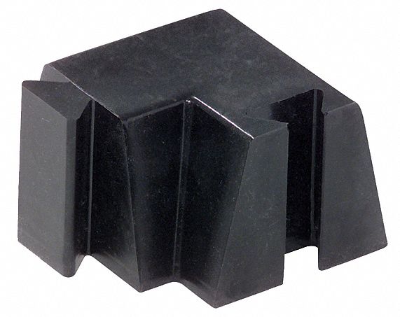 BARRIER DIKE CORNER, 1 CORNER SECTION, POLYURETHANE, BLACK, 5 IN L, 0 ° F - 160 ° F, 3 IN H