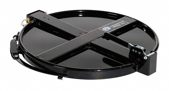 LATCHING DRUM LID WITH FAST-LATCH, FOR OPEN HEAD STEEL DRUMS, LATCHING LID, RED