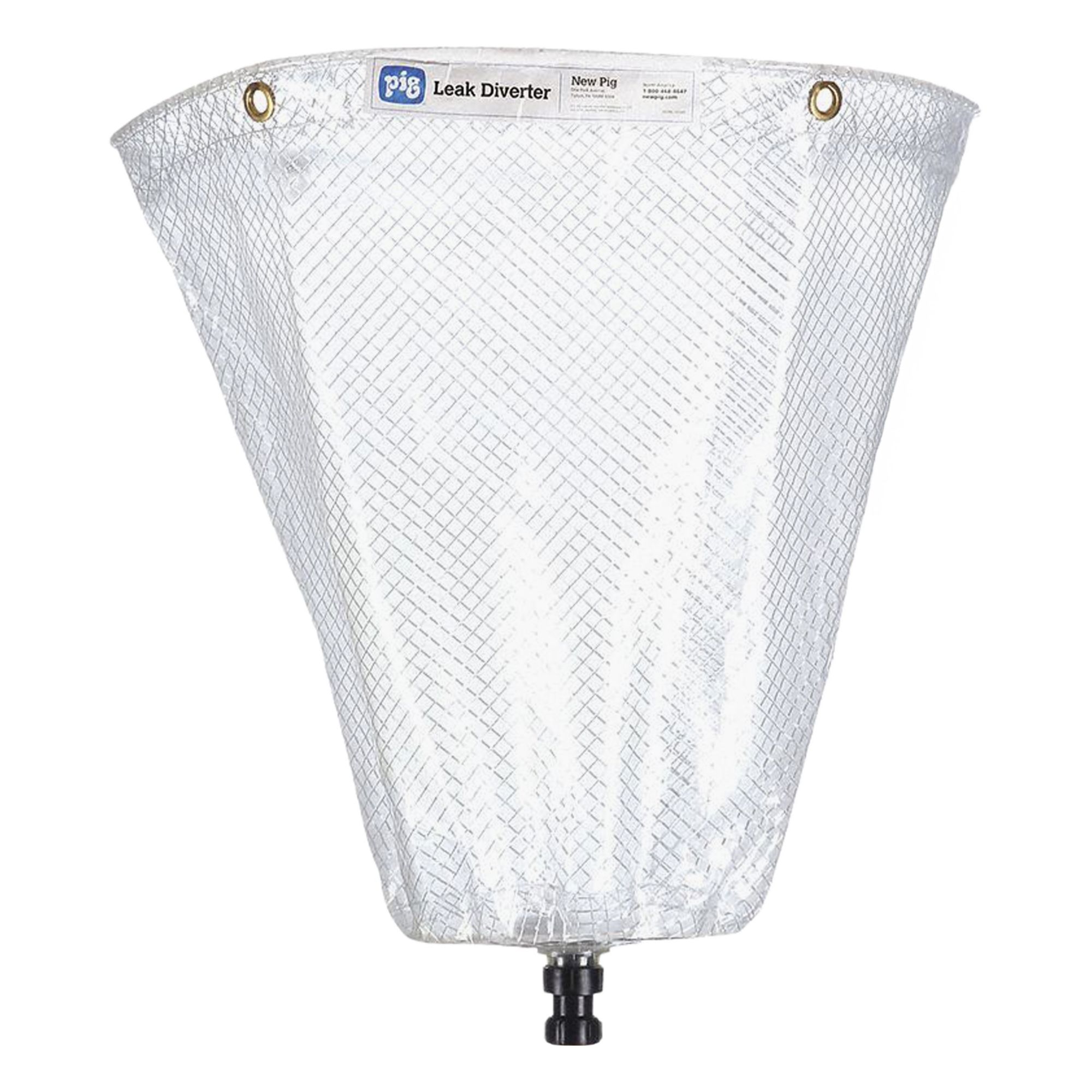 Leak Diverter Tarp: Straps Leak Diverter Mounting, Polyester/PVC, Clear