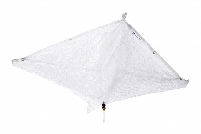 DÉFLECTEUR DE FUITES POUR TOITURE, 12 X 12 PI, MONTÉ AVEC SANGLE, POLYESTER/PVC, GRIS