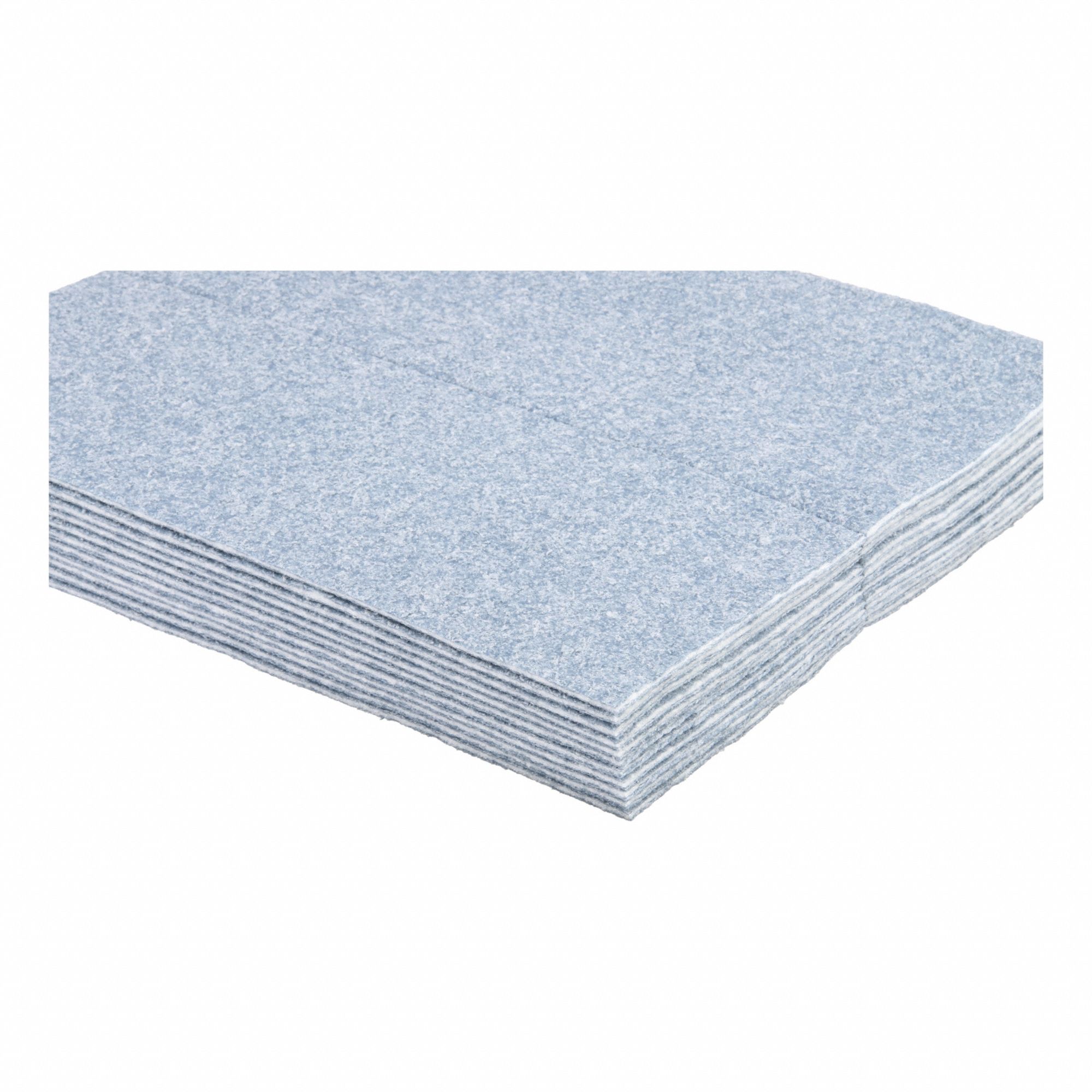 Sorbent Pad: 30 oz Volume Absorbed Per Pad, 19 in x 15 in Pad Size (L x W), Perforated, 100 PK