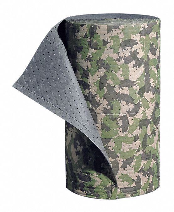 ROULEAU ABSORBANT, 16 X 10 PO EN TAILLE PERFORÉE, 200 PI X 32 PO, 6 067 GAL ABSORBÉS PAR TAMPON, 47 GAL PAR PAQUET, VERT