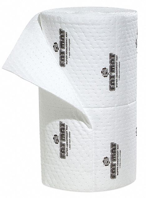 ROULEAU ABSORBANT, 10 X 16 PO EN TAILLE PERFORÉE, 75 PI X 32 PO, 5 120 OZ ABSORBÉES PAR TAMPON, 40 GAL PAR PAQUET, BLANC