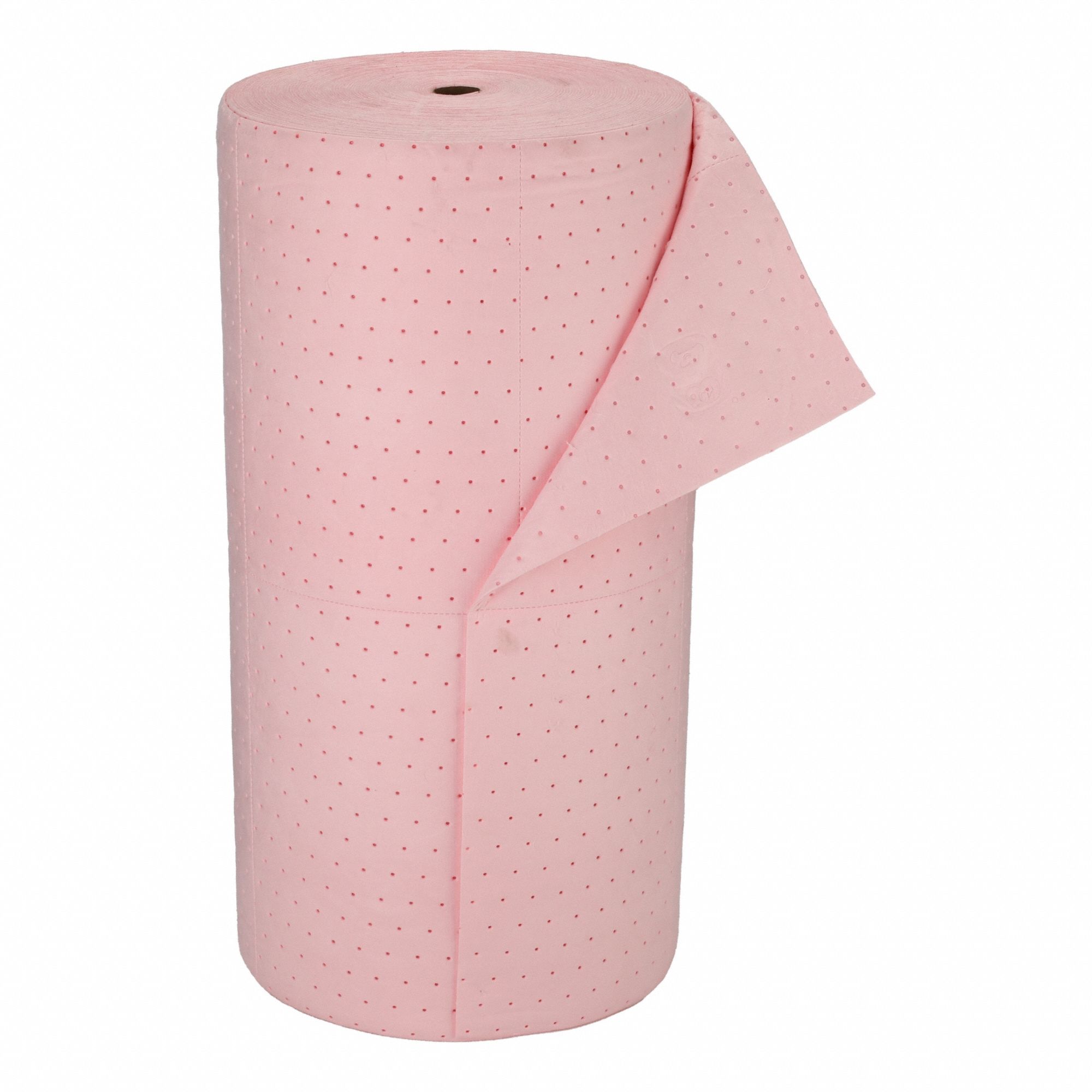 Sorbent Roll: 150 ft Lg, 30 in Wd, Pink, Polypropylene, 150 ft Roll Lg, 30 in Roll Wd
