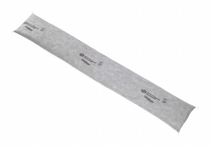 REMBLAI TUBULAIRE ABSORBANT, 48 PO X 6 PO, 12 GAL PAR PAQUET, GRIS