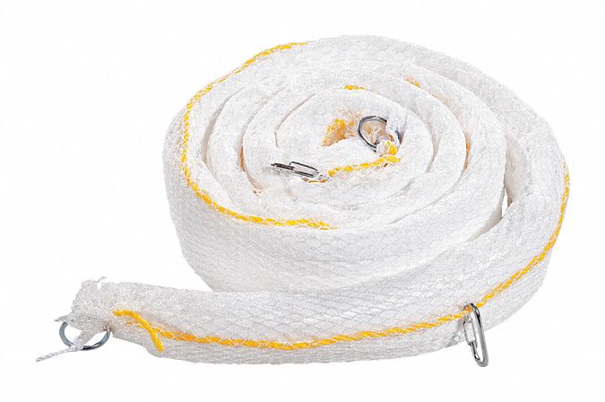 ABSORBENT BOOM, 3 IN X 10 FT, 16 GALLON/PACK, 2 GAL/BOOM, RING, WHITE, 8 PK