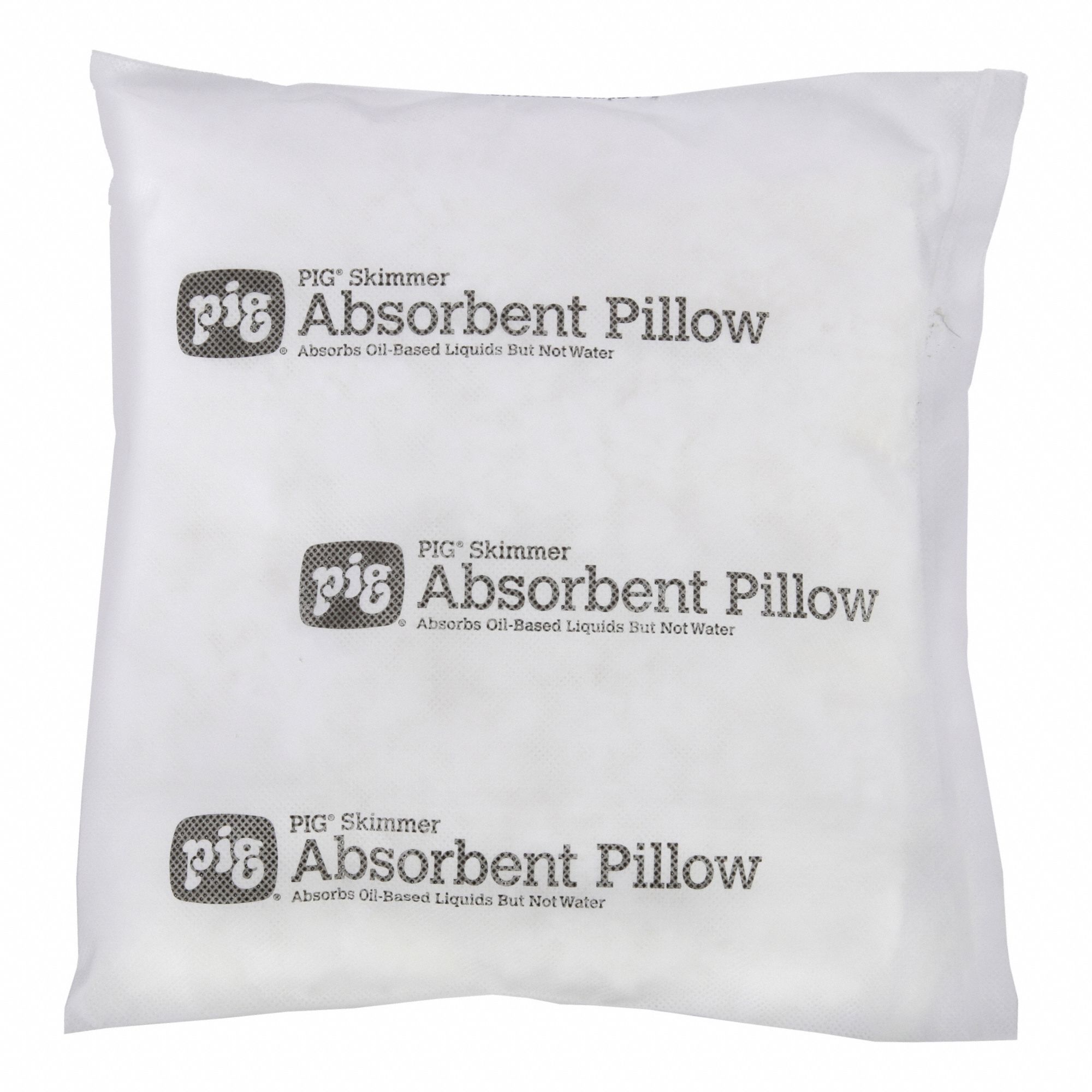 Sorbent Pillow: 12 in x 12 in, Polypropylene, 96 oz Volume Absorbed Per Pillow/Blanket, 10 PK