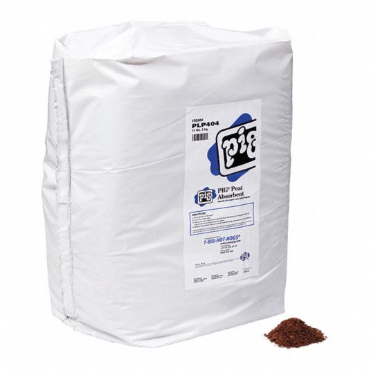 PIG, 8 gal Volume Absorbed per Pkg., 11 lb Wt, Loose Absorbent - 30RC99 ...