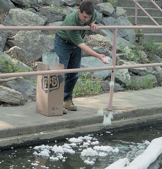 Granular Sorbent: Polypropylene, 7 1/2 gal Volume Absorbed per Pkg., 5 lb Wt, Bag, Silica Free