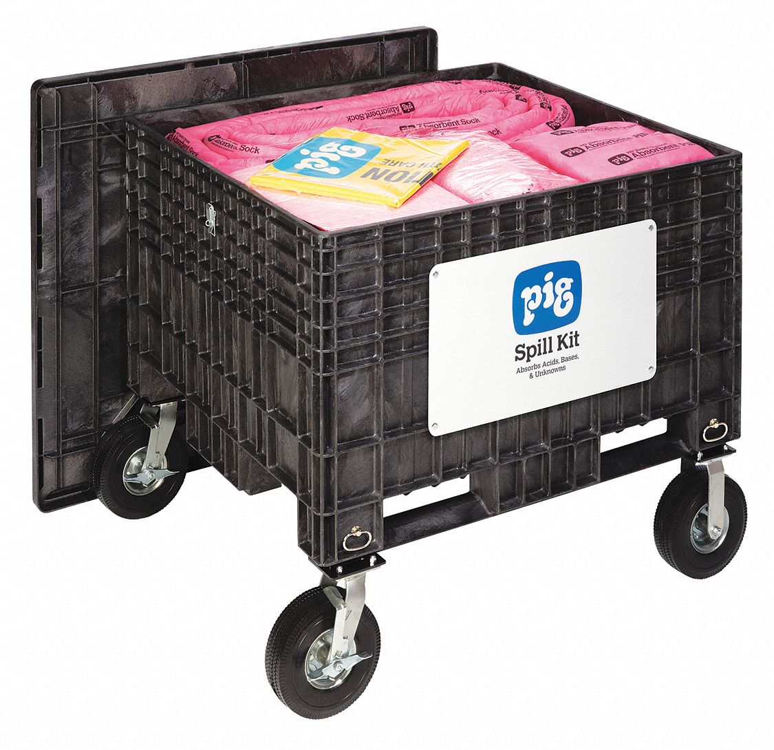 SPILL KIT,108 GAL ABSORB,BLACK
