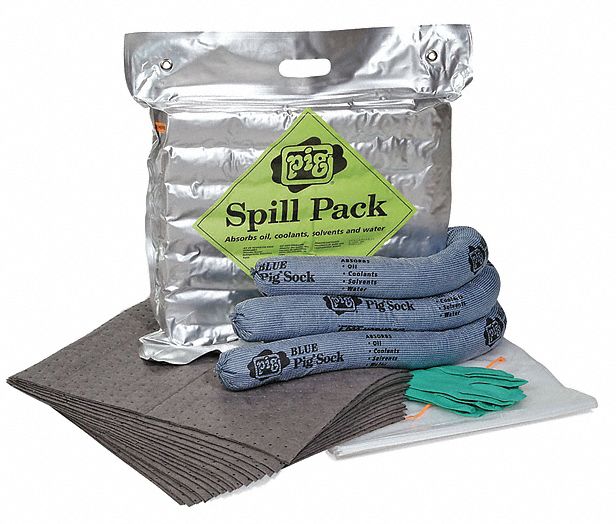 Spill Kit,  Universal,  Silver