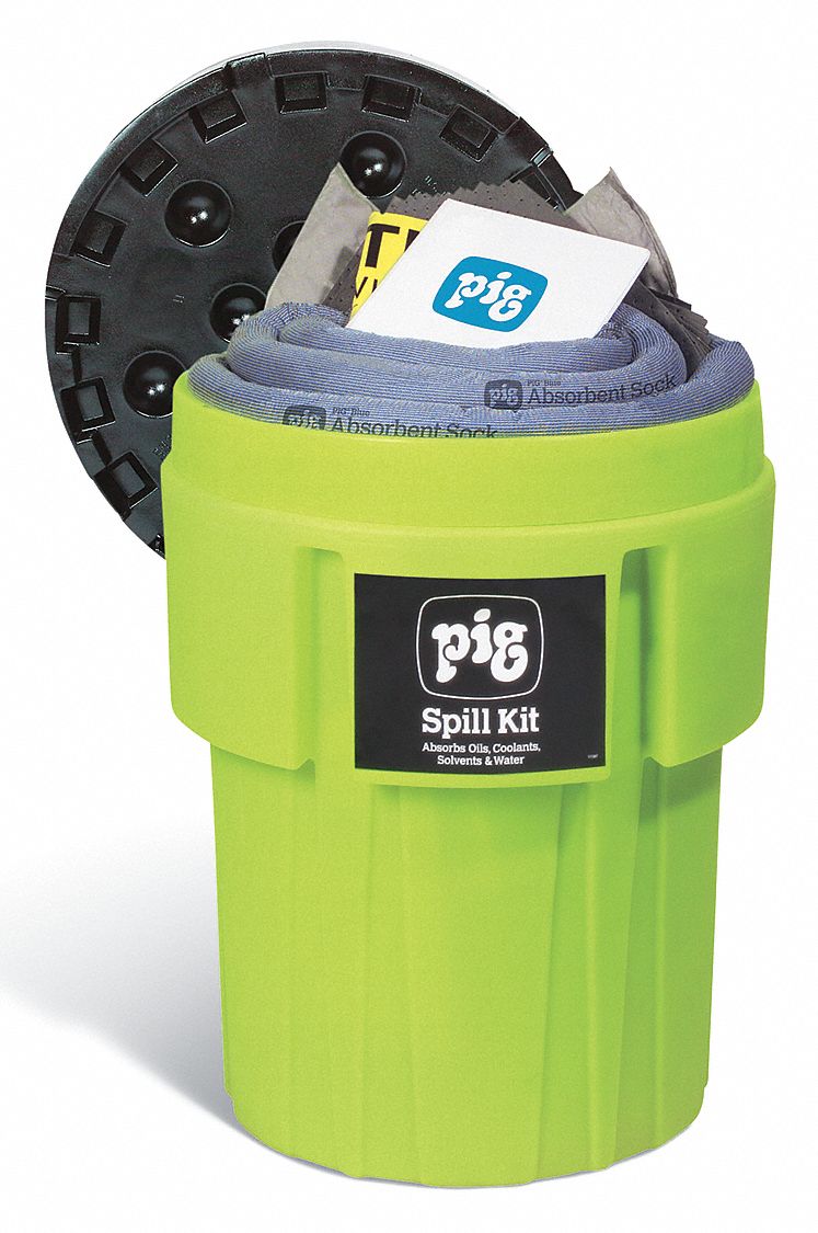 SPILL KIT,39 GAL ABSORB,GREEN