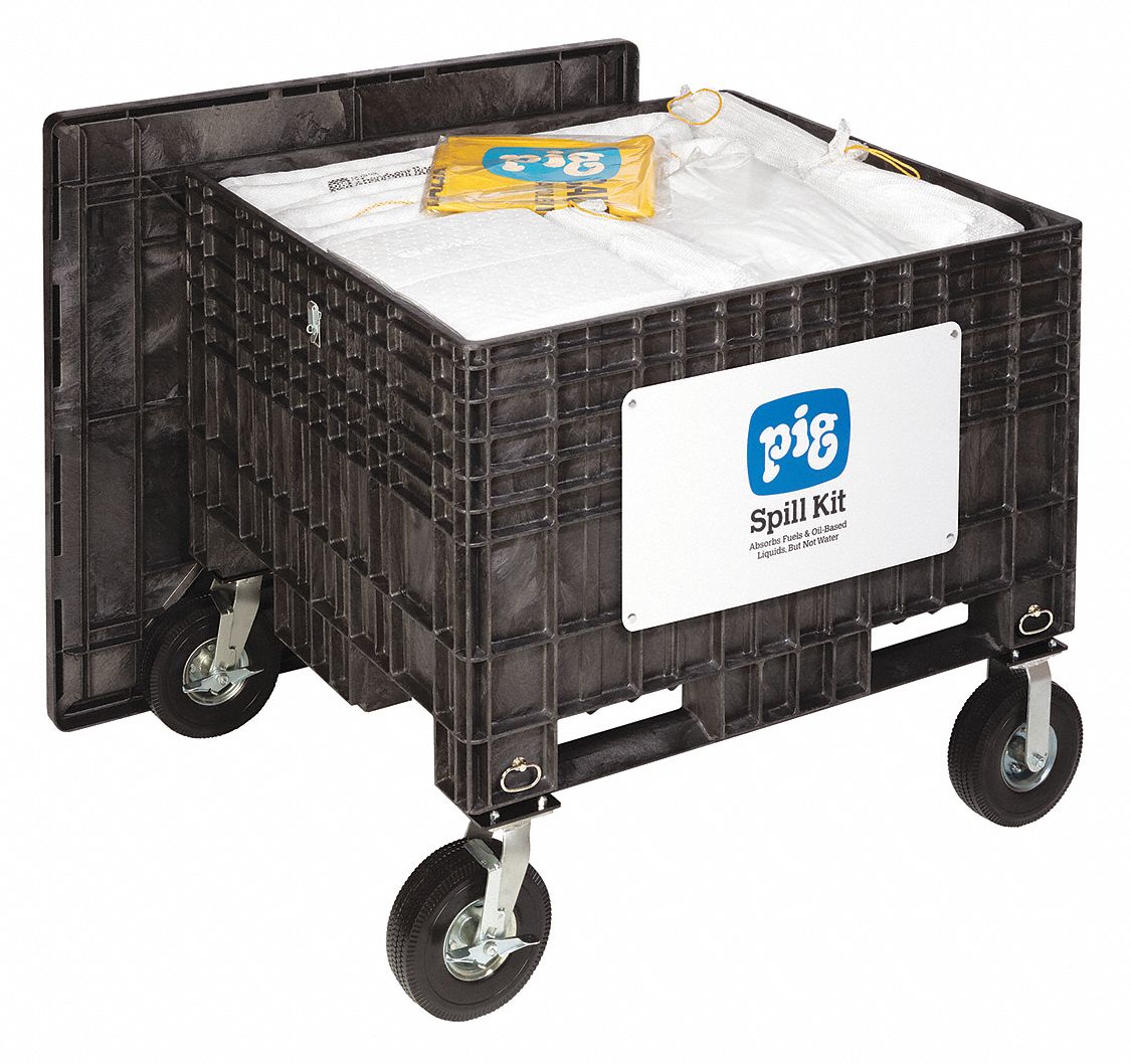 SPILL KIT,127 GAL ABSORB,BLACK