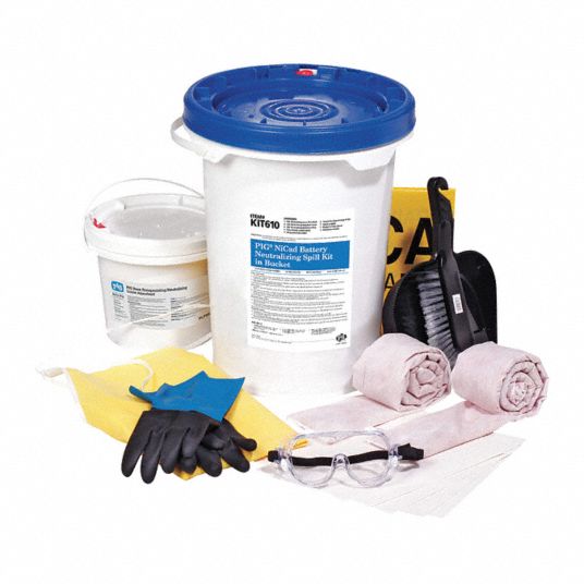 PIG, 3 gal Volume Absorbed Per Kit, White, Spill Kit - 30RF05|KIT610 ...