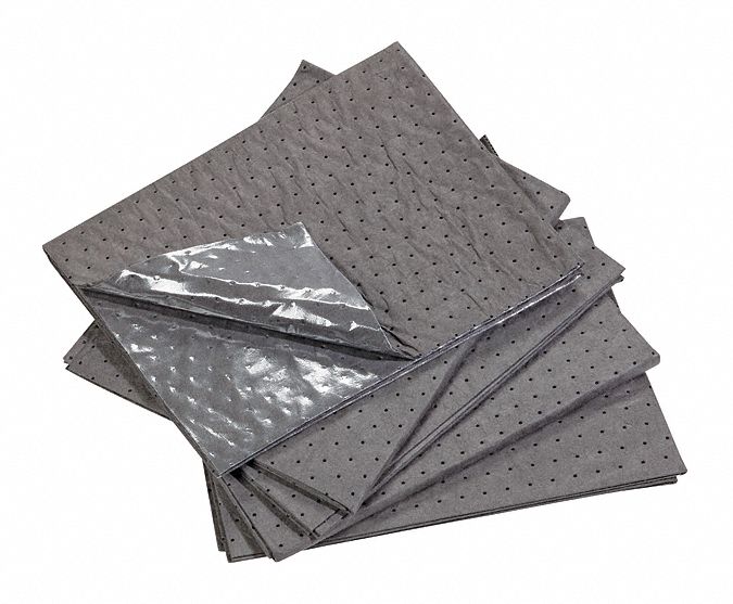 SURGICAL ABSORBENT MAT, GREY, 40 X 31 IN, 10-19 GALLONS, 60 LITRES PER PKG, POLYPROPYLENE