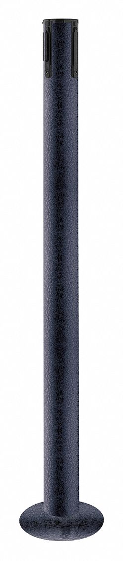 Receiver Post, 36-1/2 In H, Black Wrinkle