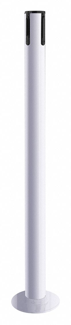Receiver Post, 36-1/2 In H, White