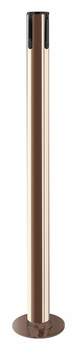 Receiver Post, 36-1/2 In H, Polished Brass