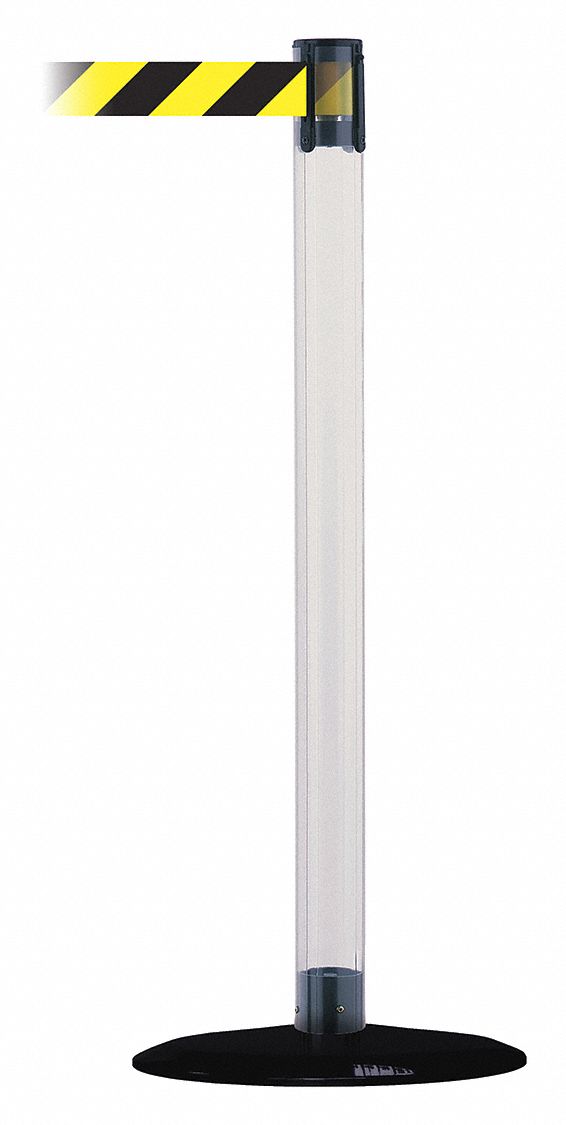 Barrier Post with Belt, 38 In. H, 13 ft. L