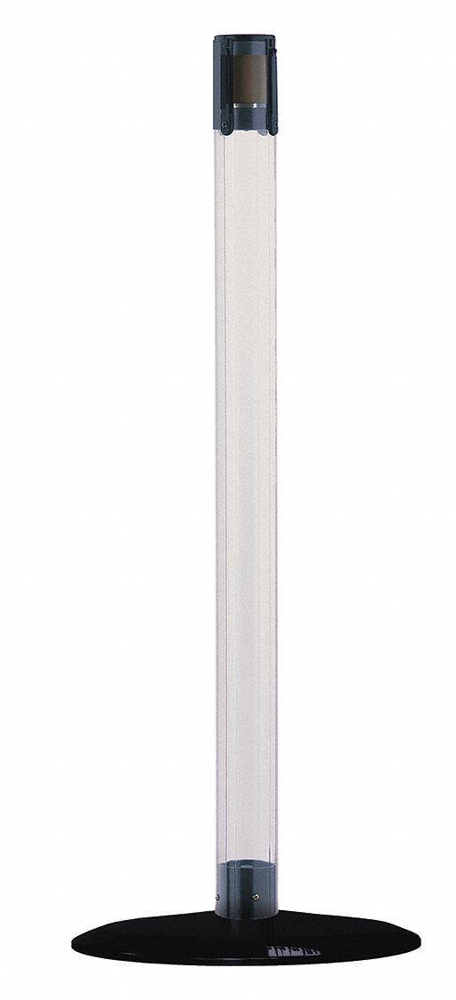 Receiver Post, 38 In H, Black