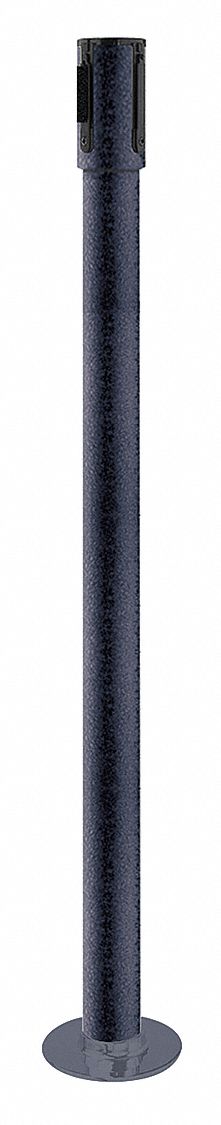 Receiver Post, 40-1/2 In H, Black Wrinkle