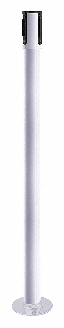 Receiver Post, 40-1/2 In H, White