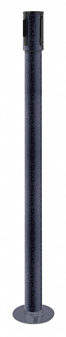 Receiver Post, 40-1/2 In H, Black Wrinkle