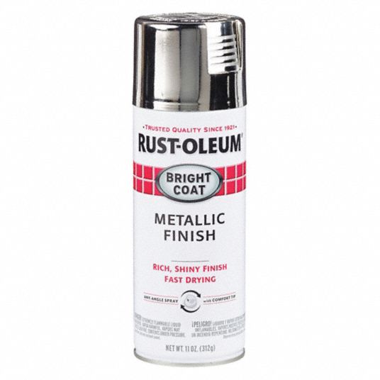 RUST-OLEUM Stops Rust Metallic Spray Paint in Metallic Chrome for Metal ...