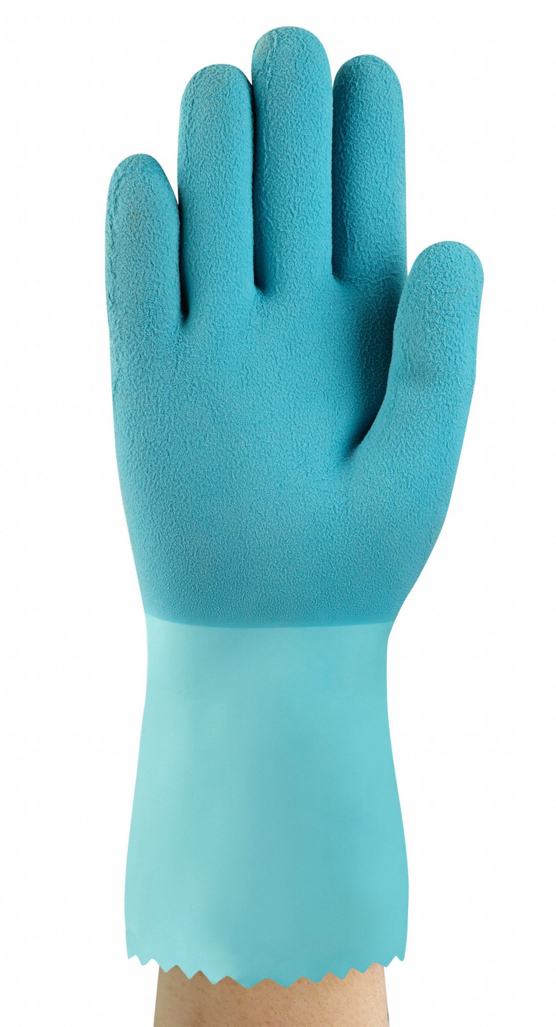 ANSELL Chemical Resistant Gloves, 9, Glove Materials Natural Rubber