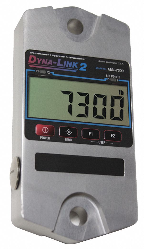 Crane Dynamometer: 50, 000 lb Capacity, +/-0.1% Scale Accuracy, 20 lb, Digital