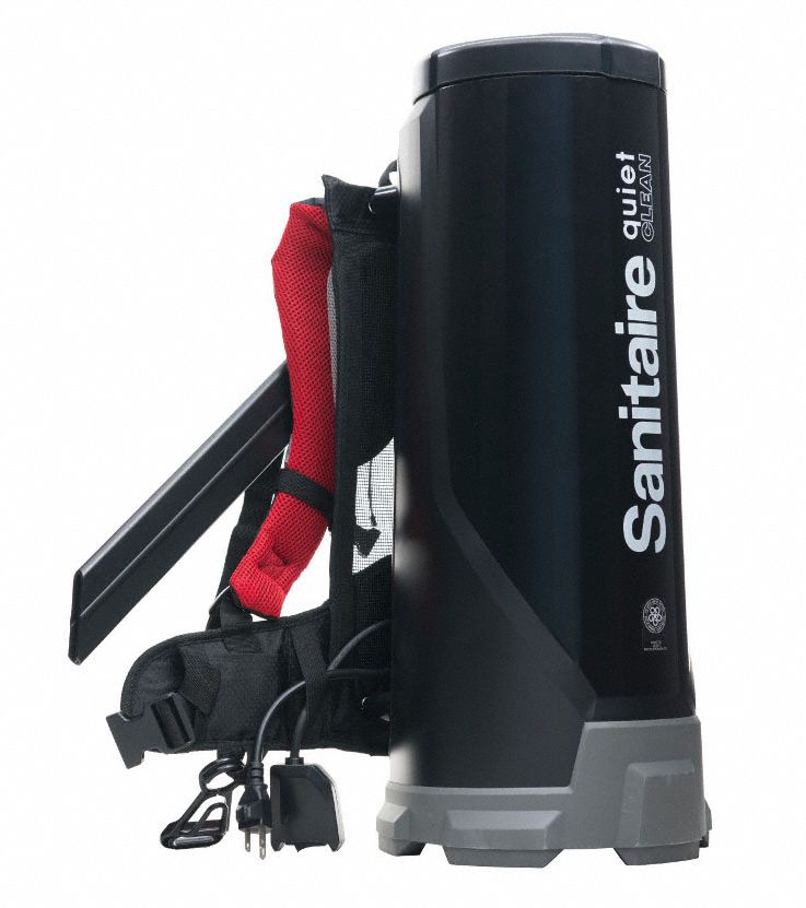 SANITAIRE Backpack Vacuum 120 cfm Vacuum Air Flow, 11.5 lb Wt, 63 dB
