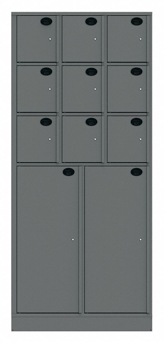 Law Enforcement Evidence Locker: Non-Pass-Through Backing, Slam Latch, 11 Compartments