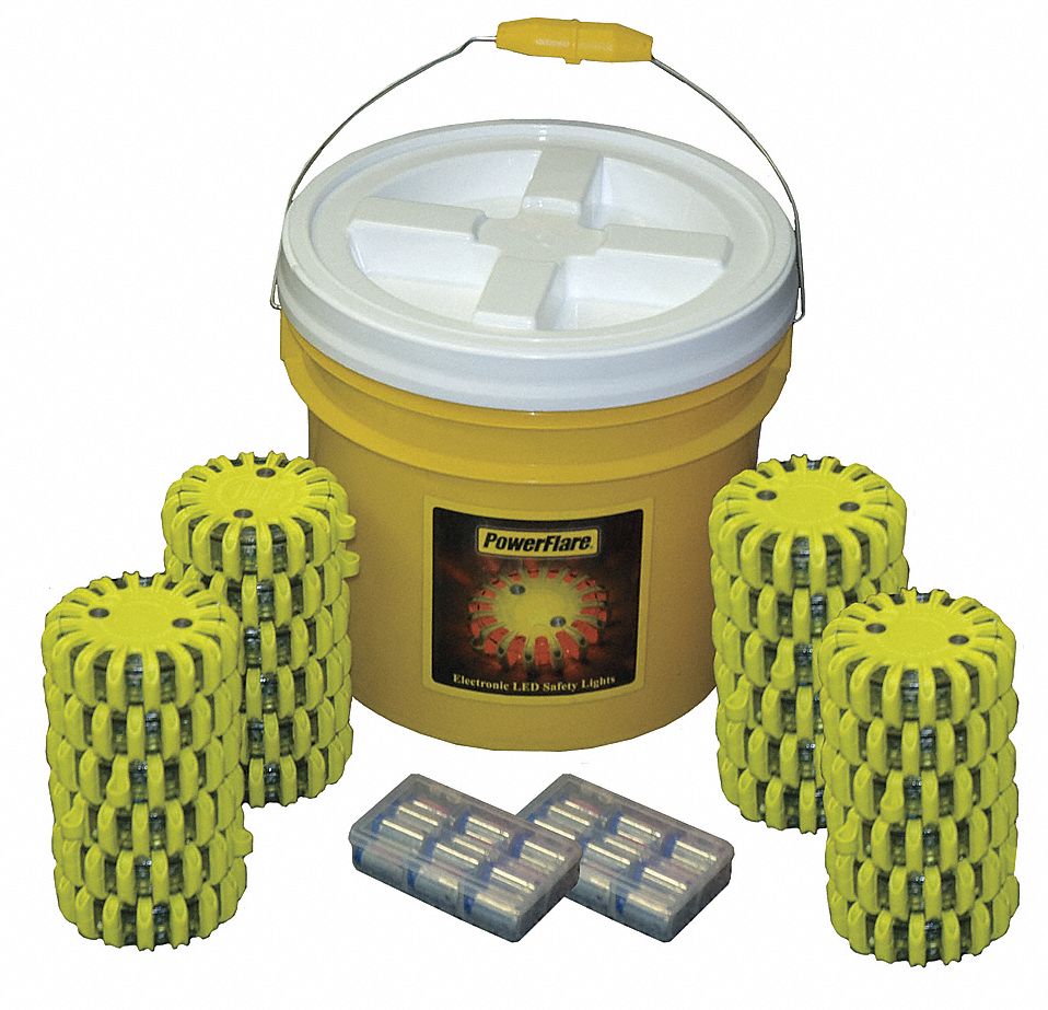 LED Safety Flare Kit, LED Color Amber