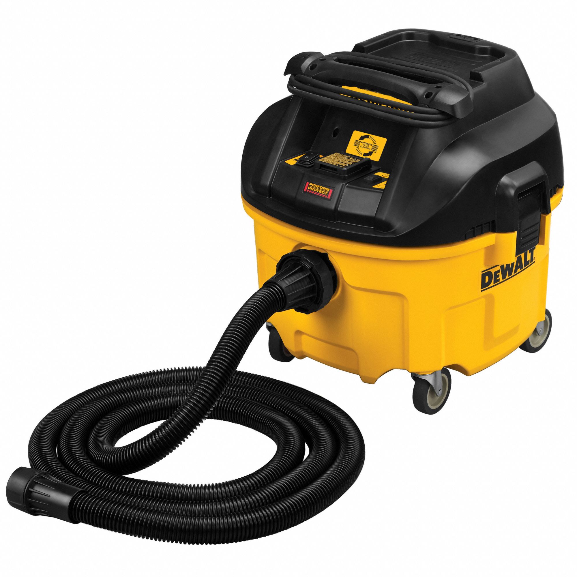 DEWALT Dust Extractor, 8 gal Tank Size, 150 cfm, 1 1/4 in Vacuum Hose