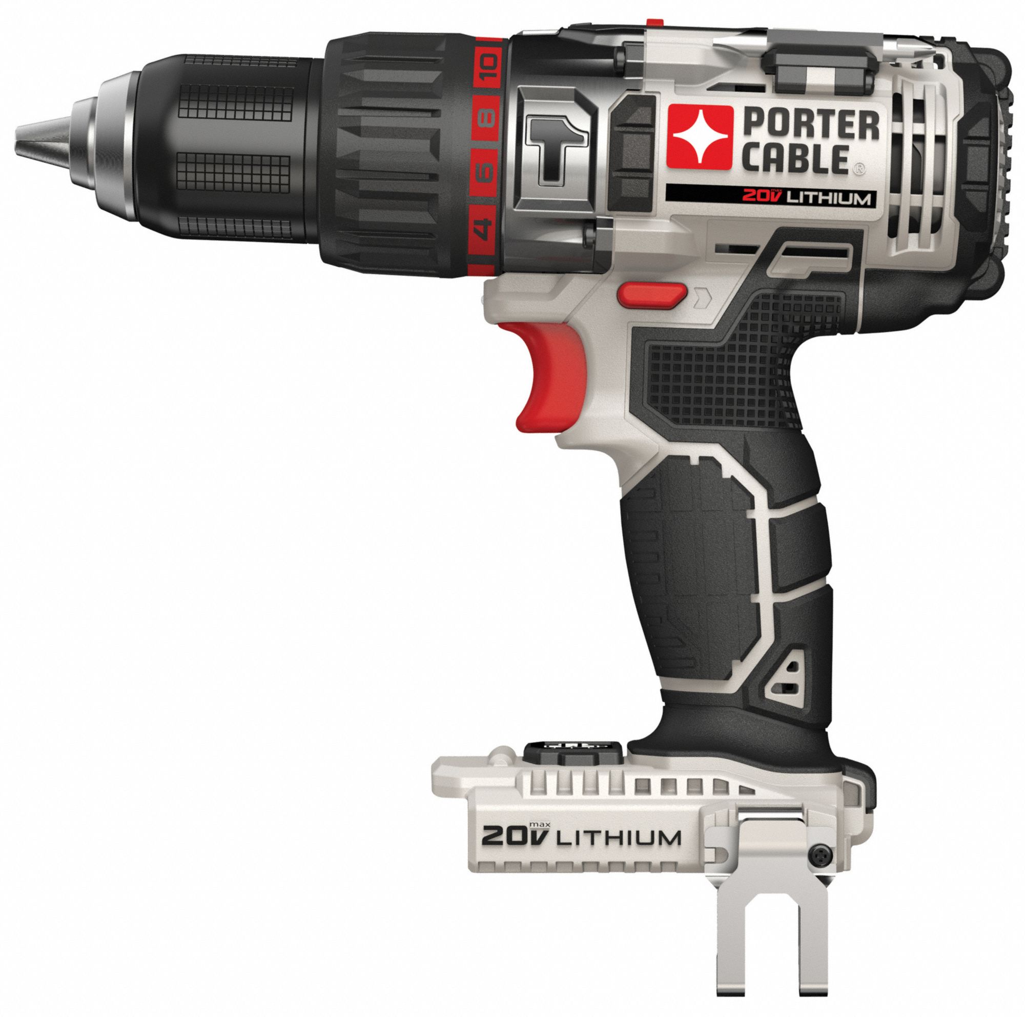 PORTER CABLE Cordless Hammer Drill, 20.0 V, 1/2 in Chuck Size, 0 to