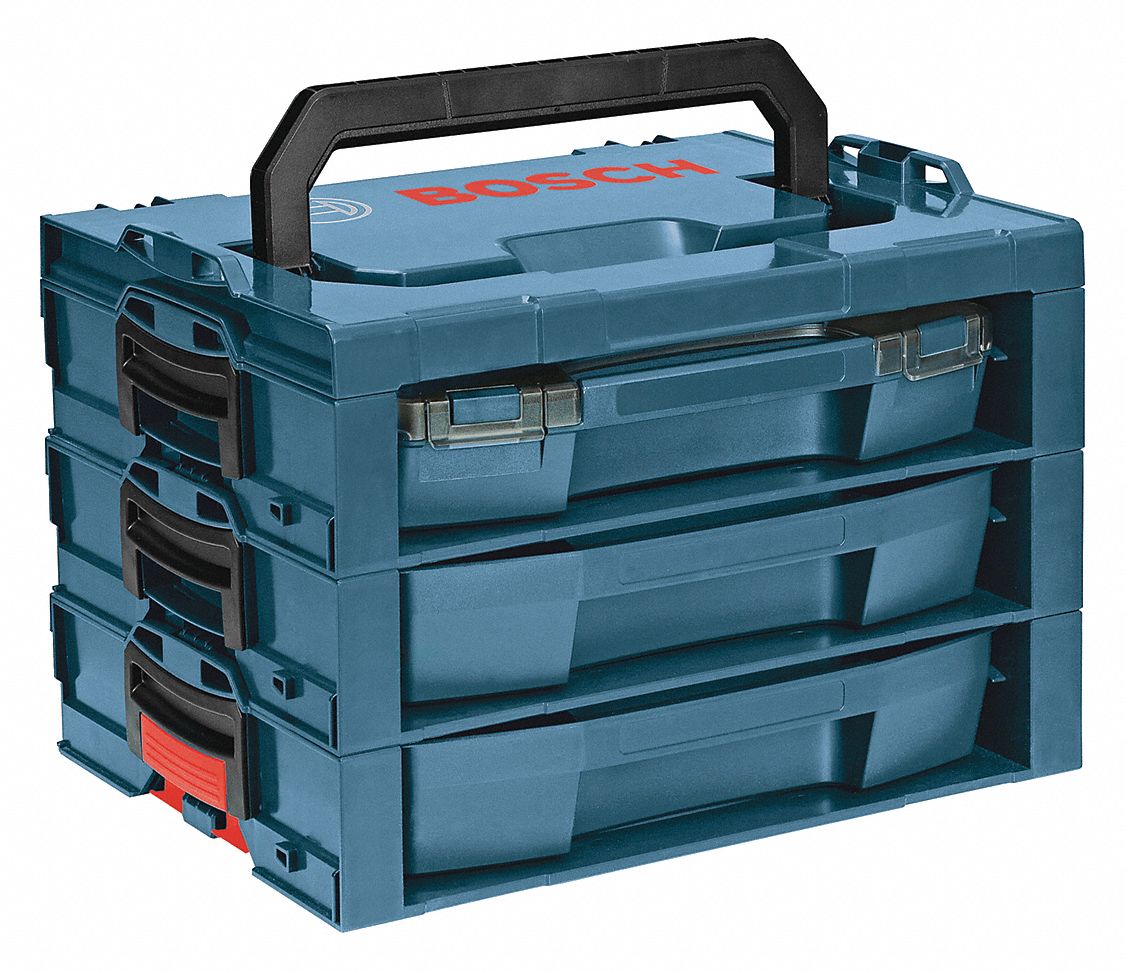 BOSCH Portable Organizer, Blue, 131/2 in. D 30RW49LRACK Grainger