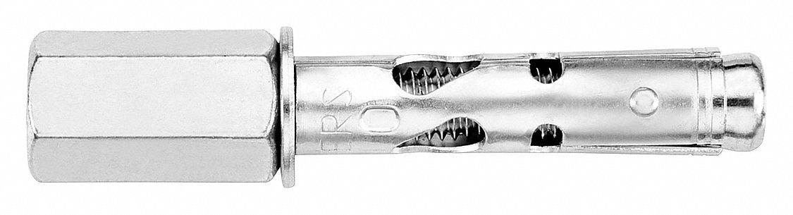 Rod Hanger: 1 1/2 in Overall Lg, 1/4 in Dia, 1/4"-20 Thread Size, Steel, Zinc Plated, 50 PK