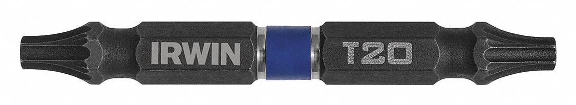 Double Ended Driver Bit: Imperial/Metric, Power, T20 – Torx® Bit Size and Type Side 1, 2 PK