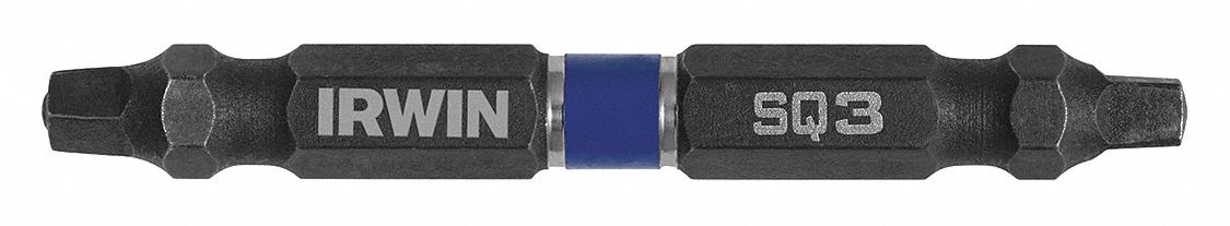 Double Ended Driver Bit: Imperial/Metric, Power, S3 – Square Bit Size and Type Side 1, 2 PK