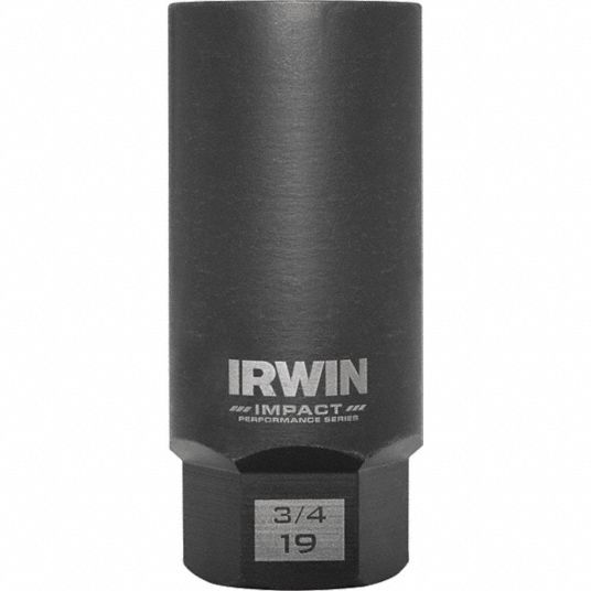 IRWIN Bolt Extractor, Socket Size 3/4 in, Socket Shape Universal