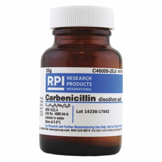 Rpi Carbenicillin Disodium Salt 25 G Powder 30tx60 C 25 0 Grainger