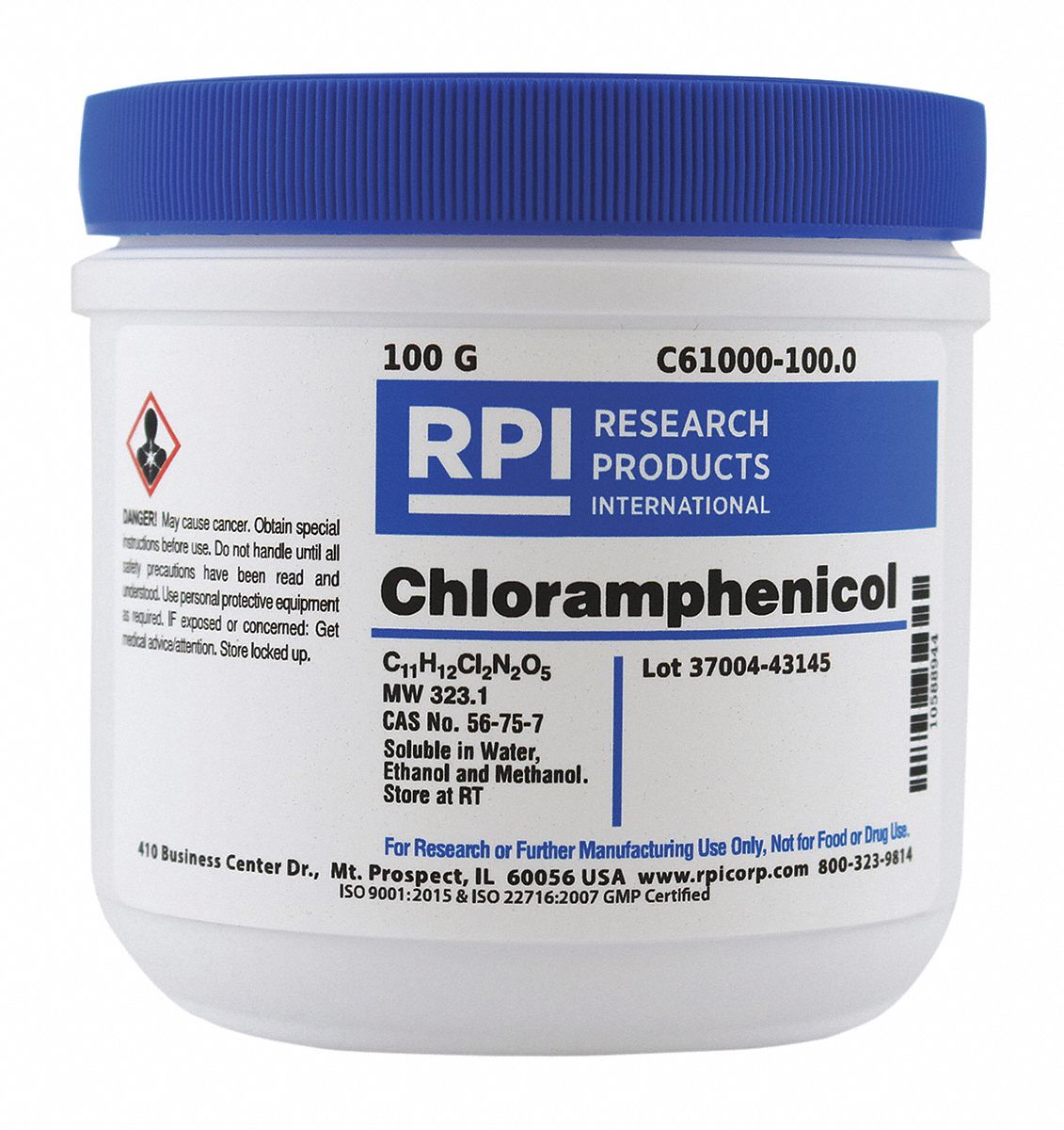 Rpi Chloramphenicol 100 G Powder 30tx78c61000 1000 Grainger