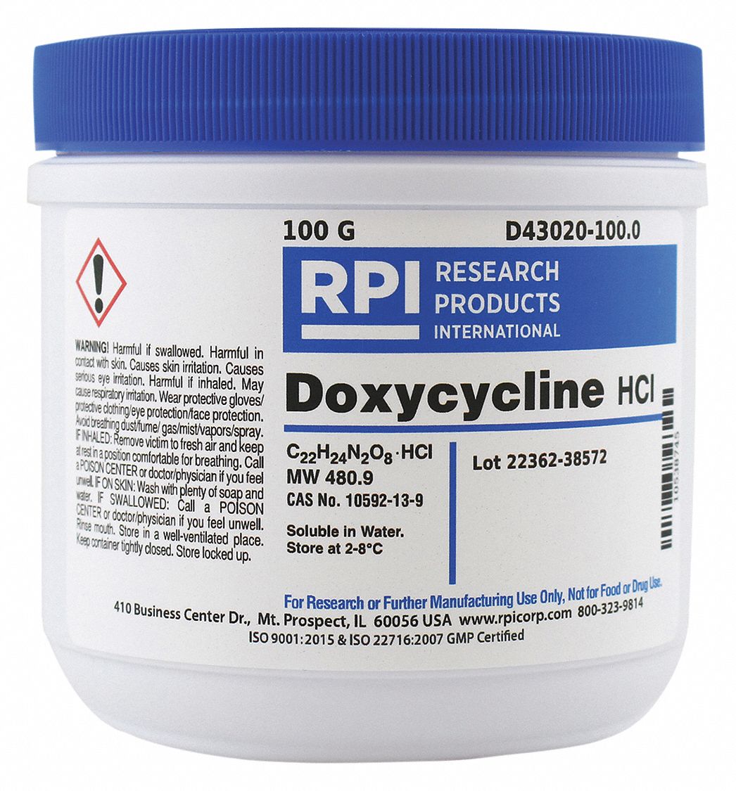 Rpi Doxycycline Hydrochloride 100 G Powder 30tx95d43020 1000