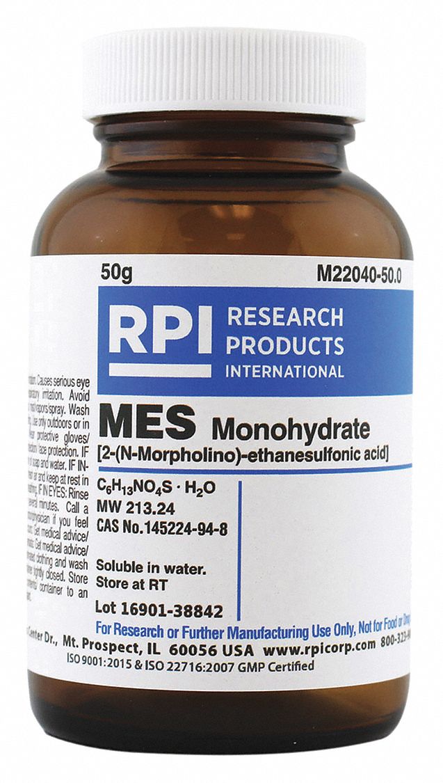RPI MES Free Acid M22040 4432 31 9 195 24 C6H13NO4S 50 G Chemical 