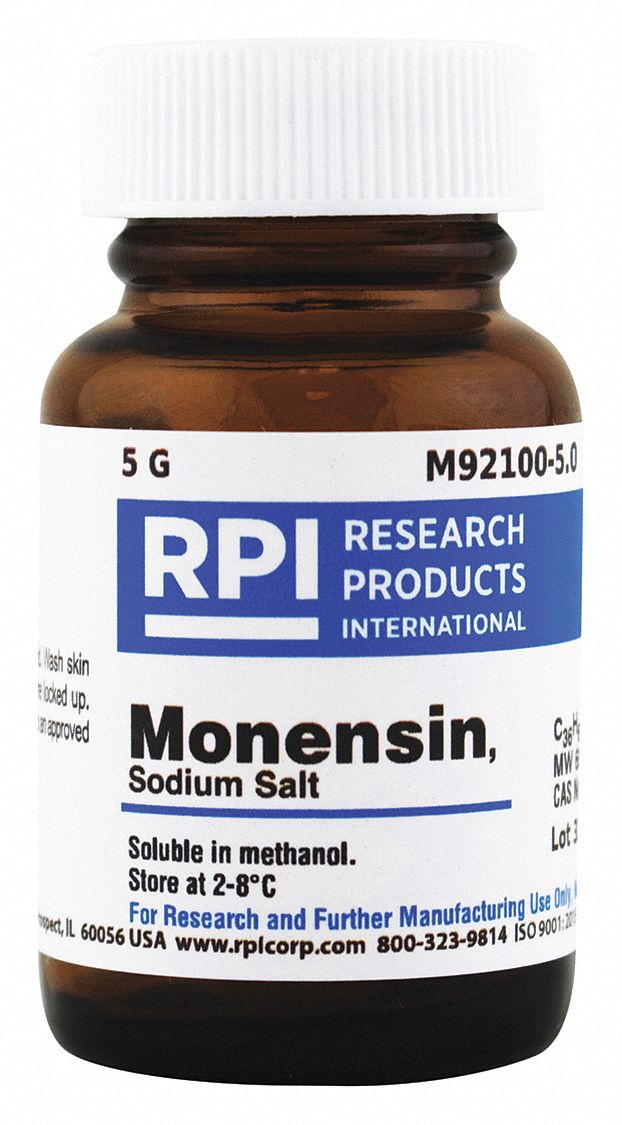 RPI Monensin, Sodium Salt: 5 g Container Size, Powder - 30TZ56|M92100-5 ...