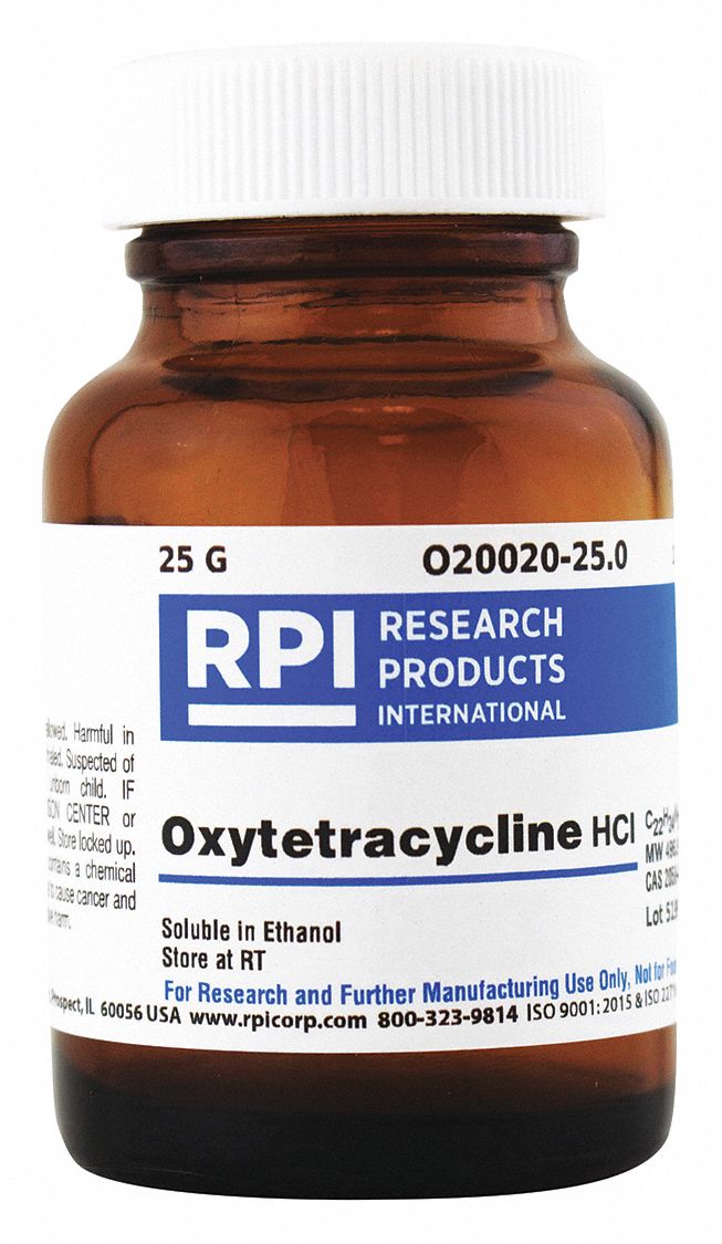 RPI Oxytetracycline Hydrochloride, 25 g Powder 30TZ75O2002025.0