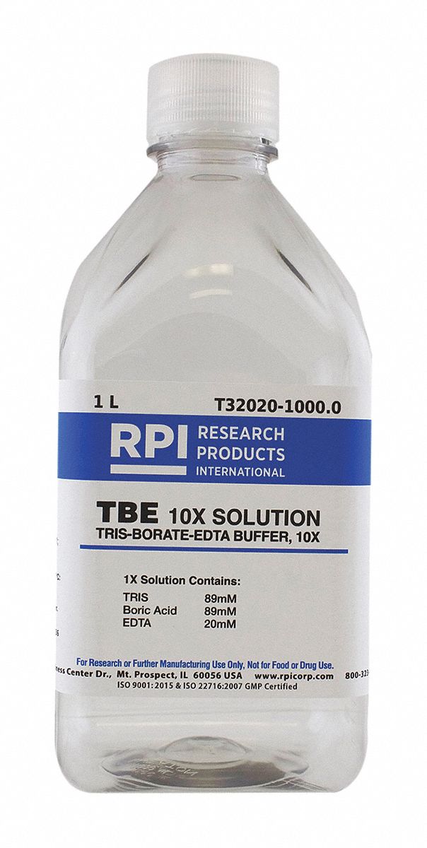 Rpi Tris Borate Edta Tbe 10x Solution T32020 1 L Chemical Container Size Buffers 30ua93 0971